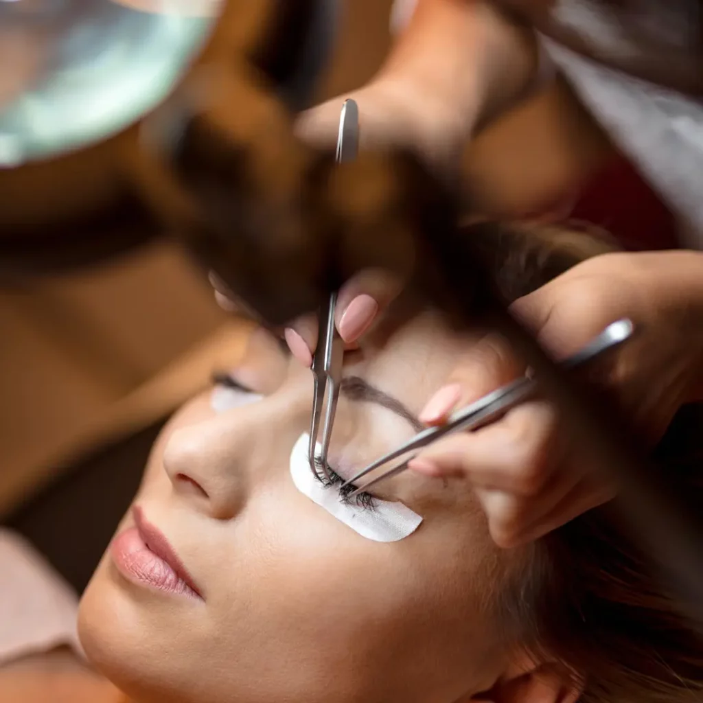swimming eyelash extension